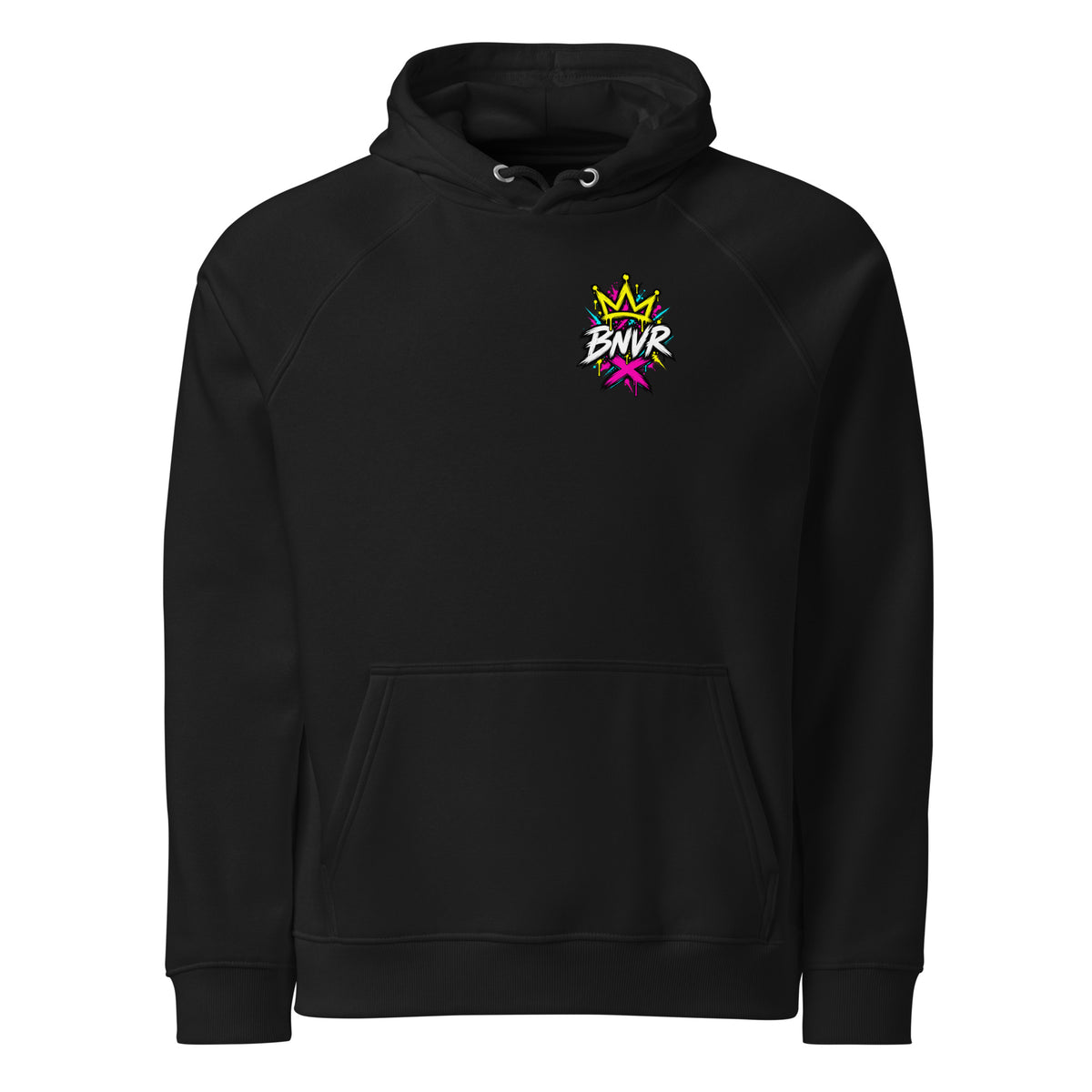 Black BNVR Brotherhood Hoodie, front view